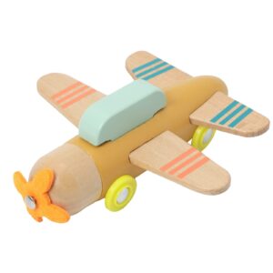 jetm·hh wooden airplane toys - wooden airplane play set - air transport toy-montessori fine motor skills toys for 3+ year old open ended play for toddler, babies, boys and girls