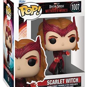 POP Marvel: Doctor Strange Multiverse of Madness - Scarlet Witch Funko Vinyl Figure (Bundled with Compatible Box Protector Case), Multicolor, 3.75 inches