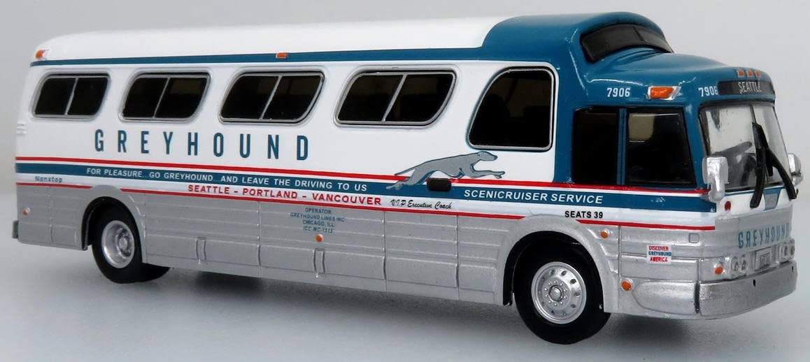 GM PD4107-Buffalo Coach Greyhound 1:87-HO Scale Iconic Replicas New in The Box