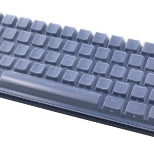 Silicone Keyboard Skin Cover Compatible for Corsair K65 RGB Mini 60% Mechanical Gaming Keyboard (Clear)