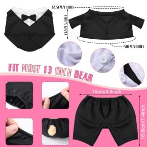 Set of Tuxedo Outfit, Bear Clothes Suitable for 13-15 Inch, Bear Clothes, Stuffed Animal Clothes, Bear Accessories for Your Own Stuffed Animals, Bears on Weddings