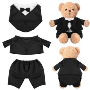 Set of Tuxedo Outfit, Bear Clothes Suitable for 13-15 Inch, Bear Clothes, Stuffed Animal Clothes, Bear Accessories for Your Own Stuffed Animals, Bears on Weddings