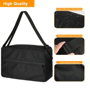 CaSZLUTION Travel Bag Case Compatible with Anker Motion Boom Outdoor Speaker and Sony Stereo CD/Cassette Boombox Home Audio Radio, Nylon Storage Carrying Bag with Shoulder Strap and Pockets