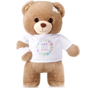 deekin broken arm gifts for kids get well soon bear stuffed animal gifts bear for kids adult with broken arm after surgery soft bandage plush bear 10 inches (get well soon)