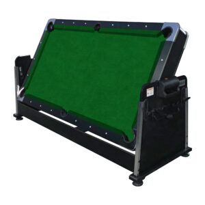 RACK Triad 7-Foot 3-in-1 Multi Game Swivel Billiard/Pool Table (Green Felt with Black Body)