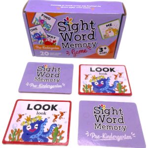 urban supply sight word memory game / matching game. reading & language building for grades pre-kindergarten through second grade. early children's educational learn to read (pre-kindergarten)