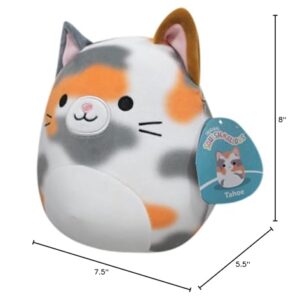 Squishmallows 8-Inch Tahoe Tortoiseshell Cat - Little Ultrasoft Official Kelly Toy Plush