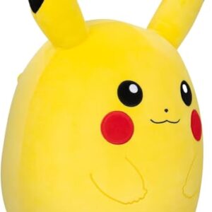 Squishmallows Pokemon 14-Inch Pikachu Plush - Add Pikachu to Your Squad, Ultrasoft Stuffed Animal Large Plush, Official Kelly Toy Plush