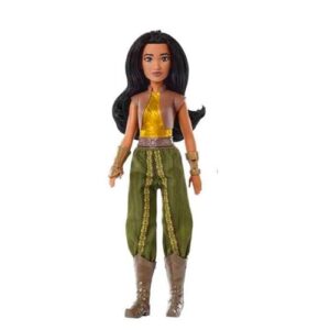 Mattel Disney Princess Toys, Raya Fashion Doll, Sparkling Look with Black Hair, Brown Eyes & Accessories, Inspired by the Movie