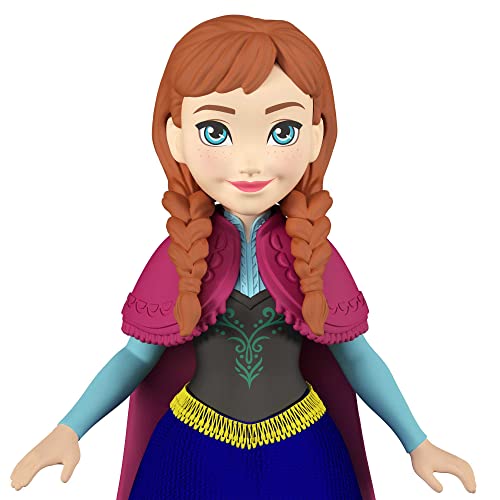 Mattel Disney Frozen Anna Small Doll & Sven Reindeer Figure, Signature Look, 2-Pack Set Inspired by the Mattel Disney Frozen Movies