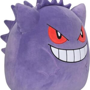 Squishmallows Pokemon 14-Inch Gengar Plush - Add Gengar to Your Squad, Ultrasoft Stuffed Animal Large Plush, Official Kelly Toy Plush