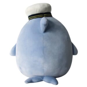 Squishmallows 8-Inch Samir Blue Whale with Sailor Hat - Little Ultrasoft Official Kelly Toy Plush