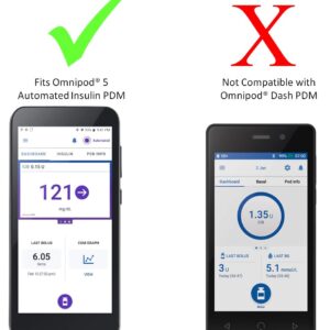 A1C WEAR - 9H Flexible Glass Screen Protector for Omnipod 5 Receiver PDM - Won't Crack or Chip - Anti-Scratch Anti-Fingerprint - 2 Pack