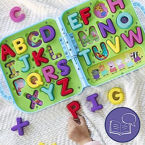 Peppa Pig Peppa’s Alphabet Case, ABC Toys, Puzzle Preschool Toys for 3 Year Olds and Up