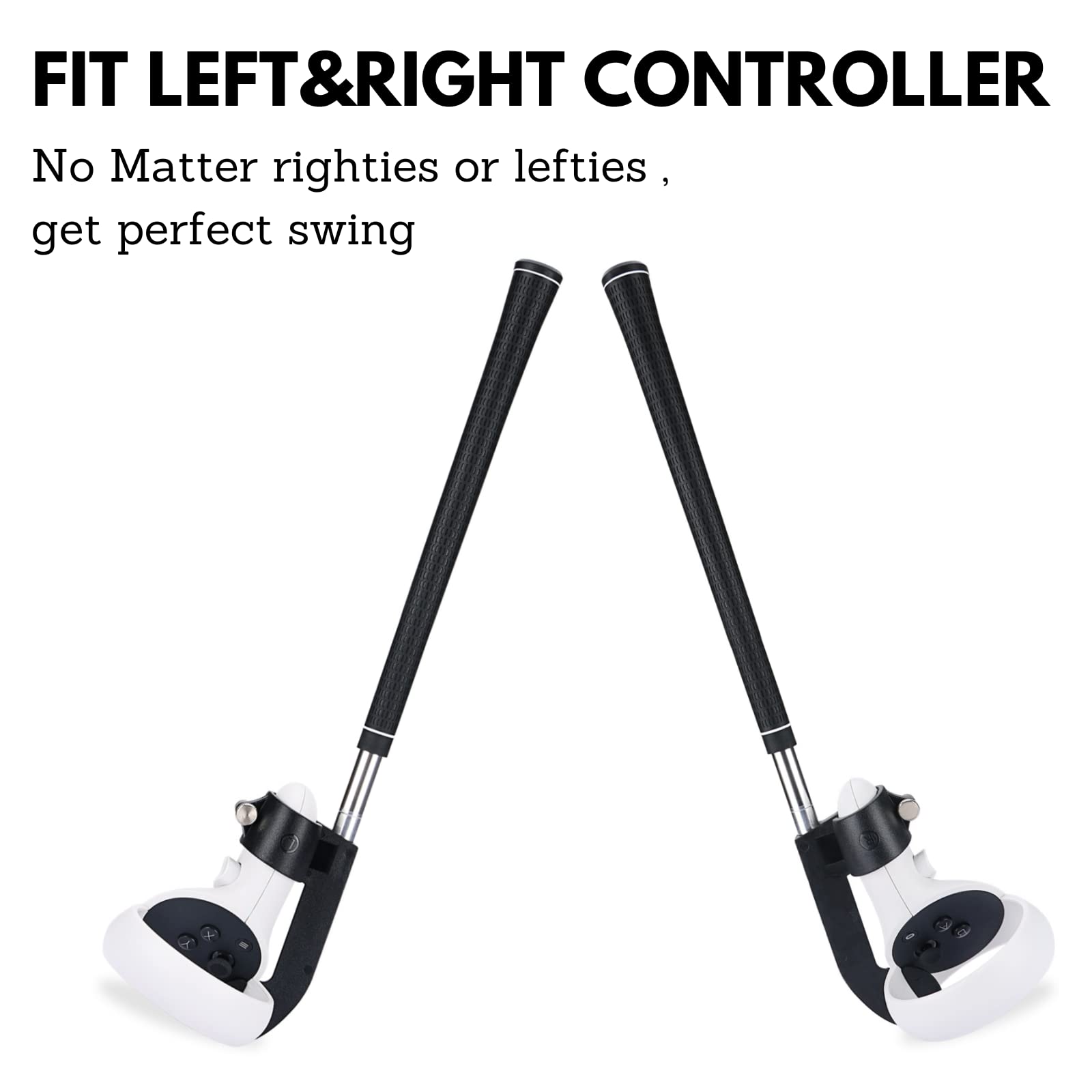 VR Golf Club Attachment for Oculus Quest 2 Controller Accessories Enhanced Golf+ Gaming Experience (2pcs)