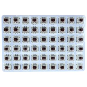 DRAOZA Gateron G Brown Pro Switches,3-Pin Pre Lubed RGB SMD Tactile Switches for MX Gaming Mechanical Keyboard (108PCS,Brown)