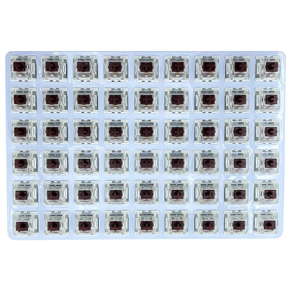 DRAOZA Gateron G Brown Pro Switches,3-Pin Pre Lubed RGB SMD Tactile Switches for MX Gaming Mechanical Keyboard (108PCS,Brown)