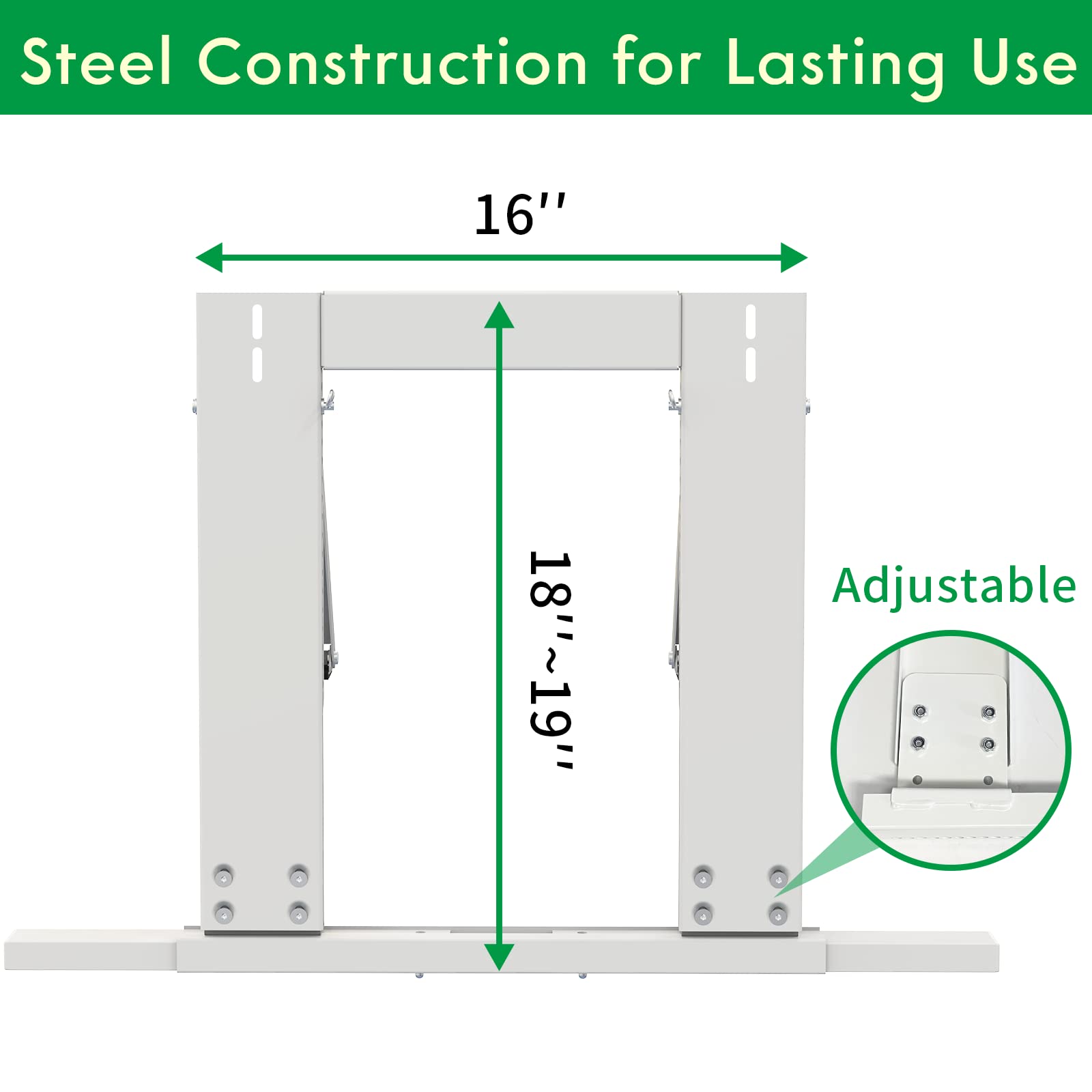 Window Air Conditioner Support Bracket, Window AC Support Bracket No Drilling Required – Easy to Install Universal Window AC Mount,(up to 200 lbs)