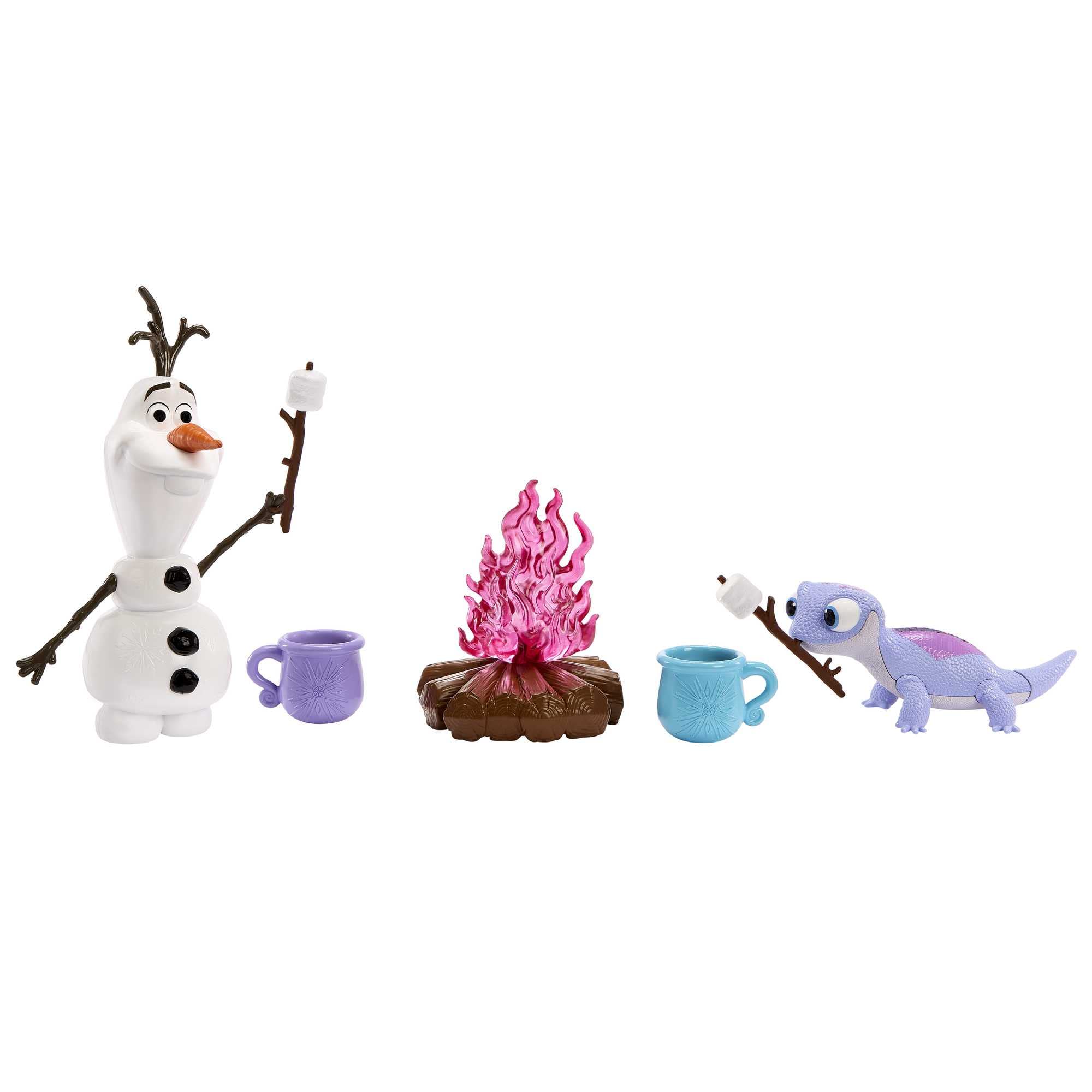 Mattel Disney Frozen Toys, Set with Olaf & Bruni Figures, PLus 5 Campfire Accessories, Inspired by Mattel Disney Frozen 2 Movie