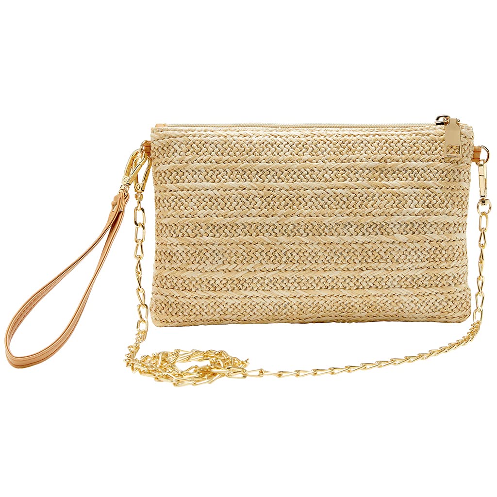 SINGBO Crossbody Summer Bag for Women Beach Straw Purse with Strap