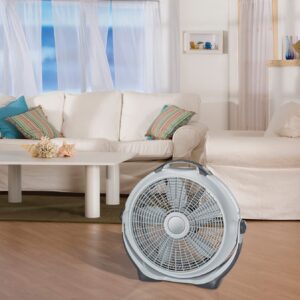 20" Air Circulator Wind Machine, 3-Speed Floor Fan with Pivoting Head, A20301, Gray