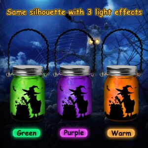 ShyLizard 3Pack Halloween Crafts for Kids, Halloween Mason Jar with Accessories, Halloween DIY Arts and Crafts Kits, Halloween Art Activities for Kids Age 3 4 5 6 7 8 9 10 Years, Halloween DIY Crafts