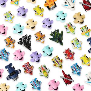 50 Pcs Small Plane Toys Mini Airplanes Treasure Box Toys for Classroom Pull Back Airplane Party Favors Fighter Jet Toy Helicopter Toys Plane Playset Figures for Birthday Day Gifts Goodie Bags Fillers