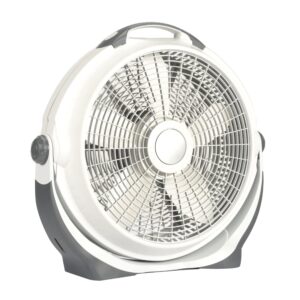 20" air circulator wind machine, 3-speed floor fan with pivoting head, a20301, gray