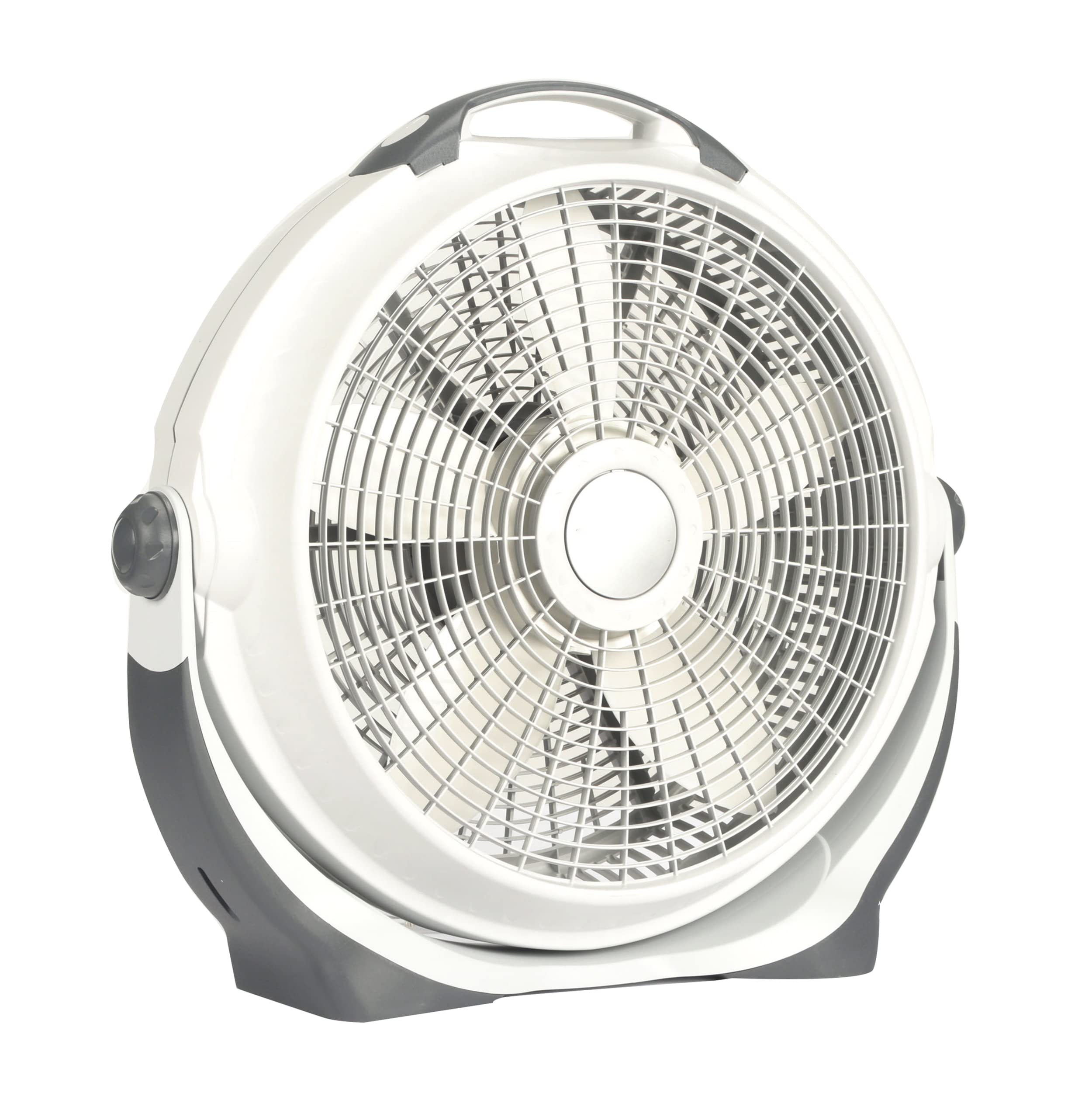 20" Air Circulator Wind Machine, 3-Speed Floor Fan with Pivoting Head, A20301, Gray