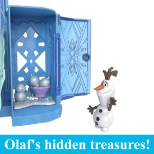 Mattel Disney Frozen Toys, Elsa Ice Palace Storytime Stackers, Castle Doll House Playset with Small Doll & 8 Accessories