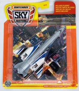 matchbox - sky busters 2022 - mbx hypersonic jet - 11/33 - includes playmat