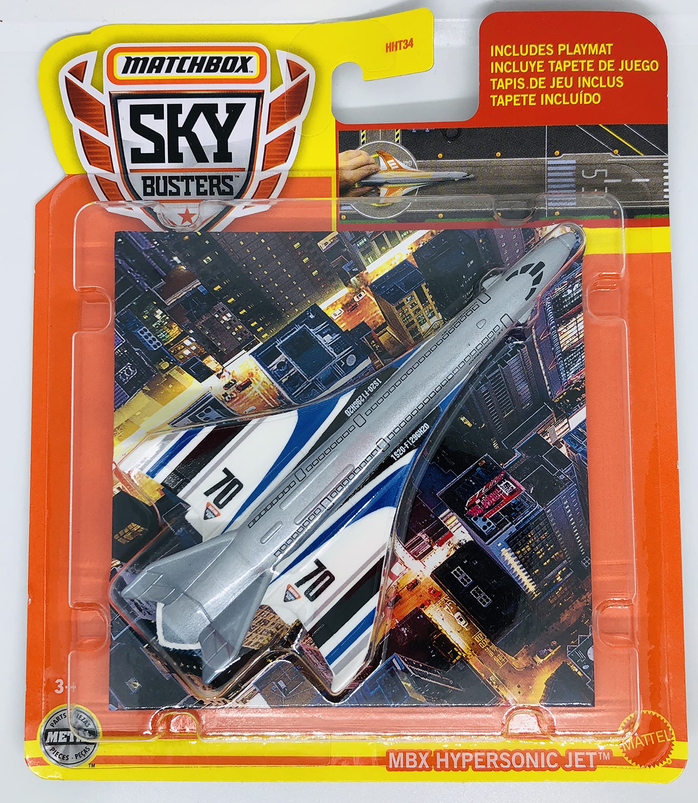 Matchbox - Sky Busters 2022 - MBX Hypersonic Jet - 11/33 - Includes playmat