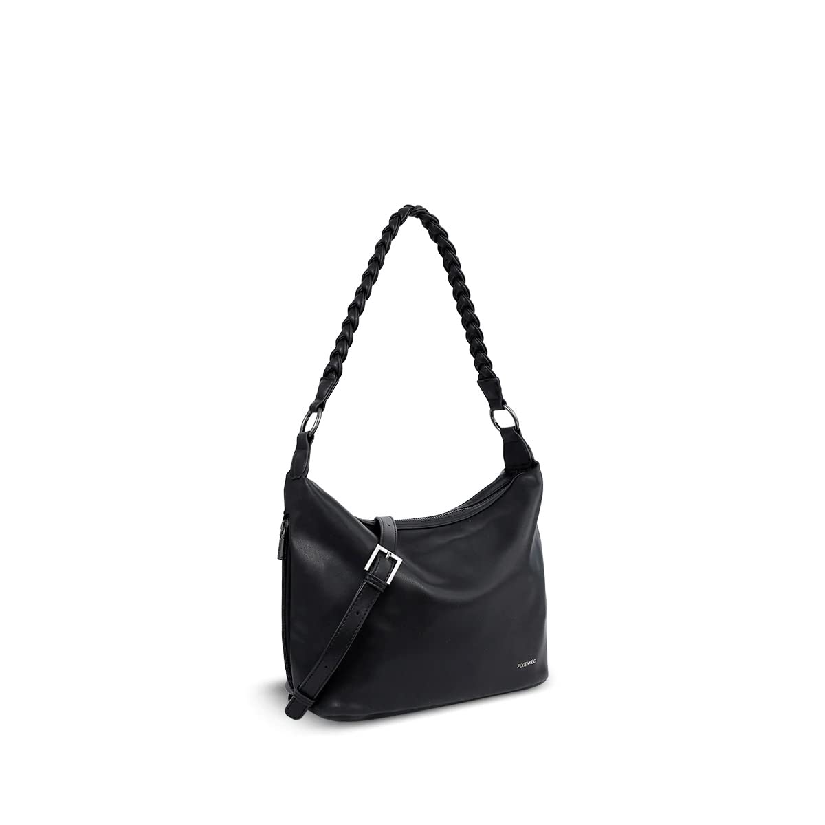 Pixie Mood Tiana 13 x 10.5 Vegan Leather Shoulder Bag, Black