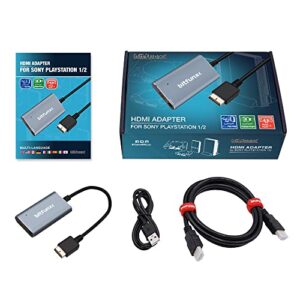 HDMI Adapter for PS1 / PS2, HDMI Converter with RGB/YPbPr Switch for Playstation 1/2 Game Console