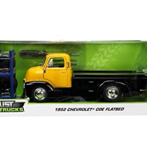 Jada Toys Just Trucks 1952 Chevy COE Flatbed Die-cast Car Yellow/Black, Toys for Kids and Adults (33848)