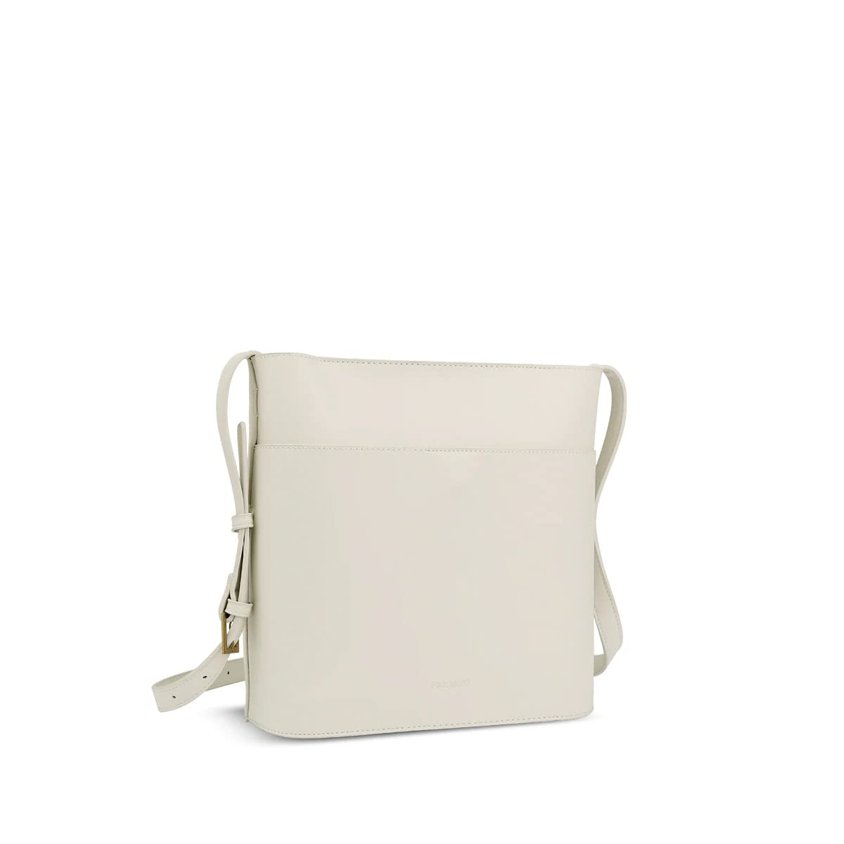 Pixie Mood Mag 10.25 x 11 Vegan Leather Crossbody Bag, Coconut Cream