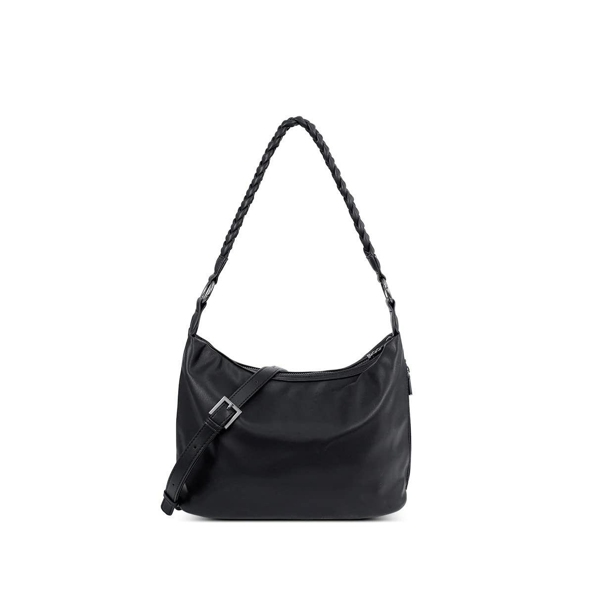 Pixie Mood Tiana 13 x 10.5 Vegan Leather Shoulder Bag, Black