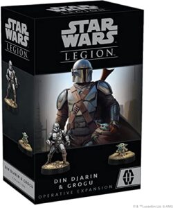 star wars: legion din djarin & grogu operative expansion - tabletop miniatures game, strategy game for kids and adults, ages 14+, 2 players, 3 hour playtime, made by atomic mass games