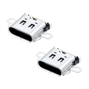 mcbazel 2 pack replacement type c charging port for switch, usb c charger socket connector for ns switch console only