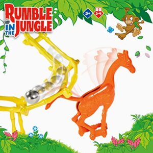 TOMY Rumble in The Jungle — Marble Run Family Board Game for Game Night — Fun Board Games for Kids — Ages 5+, Multicolor