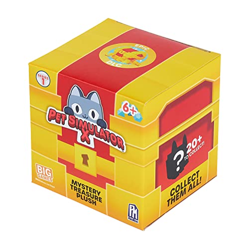 PET Simulator X - Mystery Pet Treasure Plush w/ Name Tag (One Randomized Collectible, Series 1) [Includes DLC]