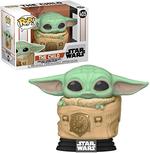 POP Star Wars: The Mandalorian - The Child in Bag [Grogu] Funko Vinyl Figure (Bundled with Compatible Box Protector Case), Multicolor, 3.75 inches