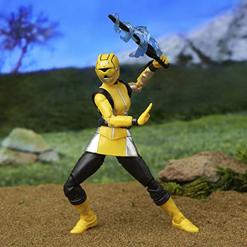 Power Rangers Lightning Collection Beast Morphers Yellow Ranger 6-inch Scale Action Figure, Toys and Action Figures for Kids Ages 4 and Up