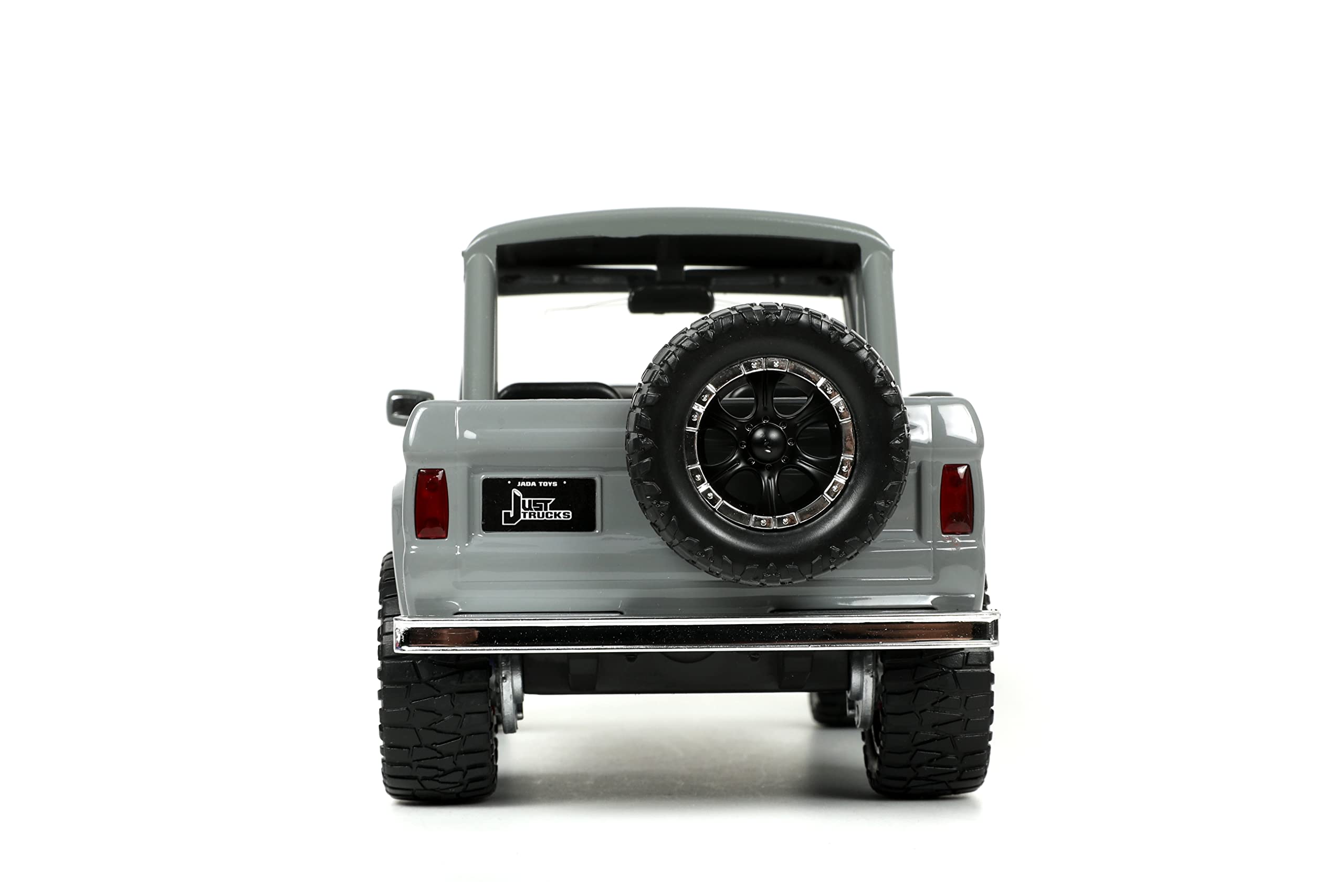 Jada Toys Just Trucks 1:24 1973 Ford Bronco Die-cast Car Grey, Toys for Kids and Adults