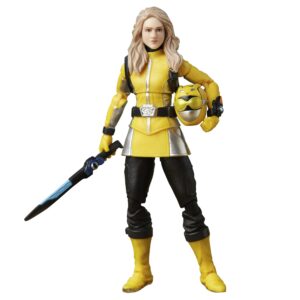 power rangers lightning collection beast morphers yellow ranger 6-inch scale action figure, toys and action figures for kids ages 4 and up