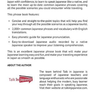 Easy Japanese Phrase Book: 2,000+ Common Phrases and Vocabulary for Beginners and Travelers in Japan