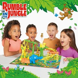 TOMY Rumble in The Jungle — Marble Run Family Board Game for Game Night — Fun Board Games for Kids — Ages 5+, Multicolor