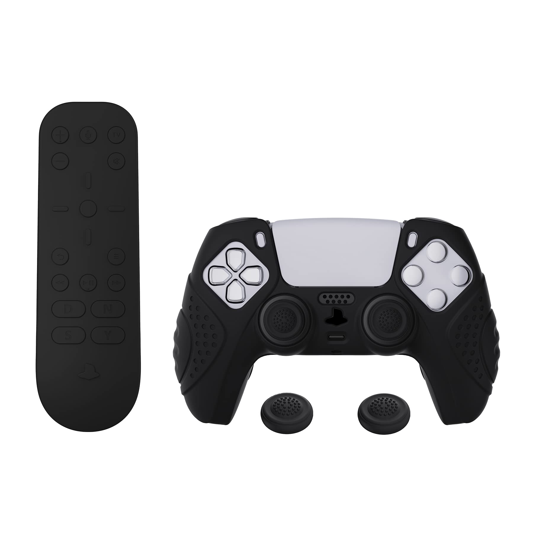 eXtremeRate PlayVital Protective Case for ps5 Controller, Silicone Case for ps5 Remote Control - Black