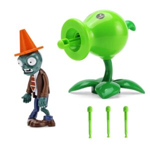 JHESAO 2 PCS Plants and Zombies Toys Action Figures Zombies PVZ Toys Set 1 2 Series Great Gifts for Kids and Fans,Birthday and Christmas Party