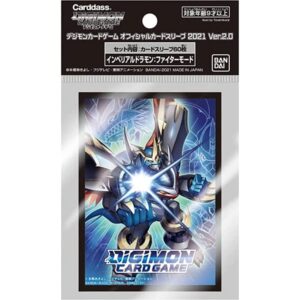 digimon 60ct card sleeves imperialdramon fighter mode ver. 2.0